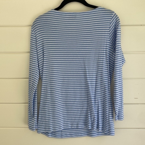 Vineyard Vines | Long Sleeve Tee with White and Blue Stripes | Great Condition - Picture 4 of 5